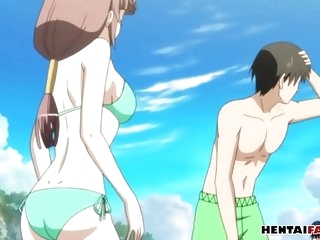 a really hot day in the beach - Hentai