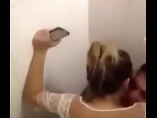 Caught fucking in public toilet
